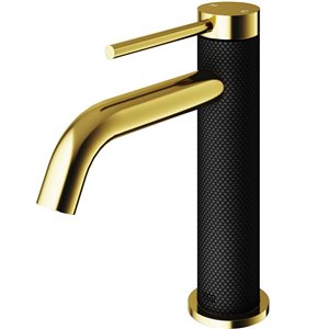 VIGO Madison 8-in Matte Brushed Gold Single Handle Single Hole Bathroom Faucet