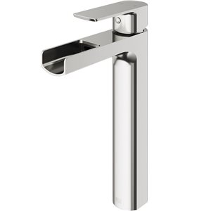 VIGO Amada 10-in Brushed Nickel Single Handle Single Hole Bathroom Vessel Faucet