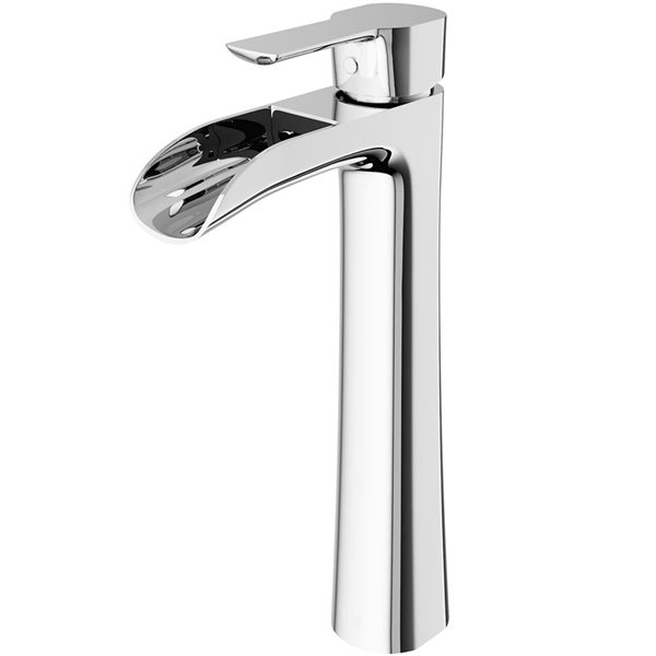 VIGO Niko 11-in Chrome Single Handle Single Hole Bathroom Vessel Faucet