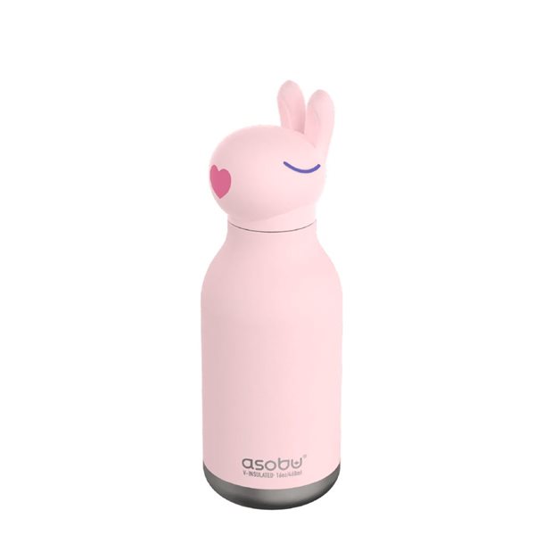 Asobu Bestie 28-fl oz Insulated Stainless Steel Bunny Water Bottle