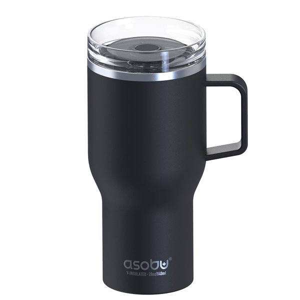 Asobu 360 Black 28-fl oz Stainless Steel Mug