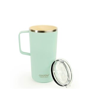Tasse de voyage Asobu Tower 20 oz liq Menthe avec revêtement céramique