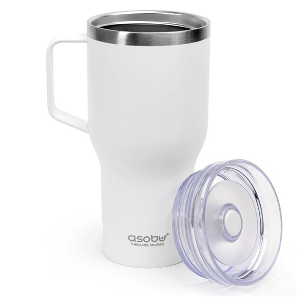 Asobu 360 White 28-fl oz Stainless Steel Mug