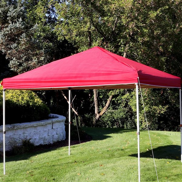 Sunnydaze Decor 10 x 10-ft Red Standard Pop-Up Canopy Shade