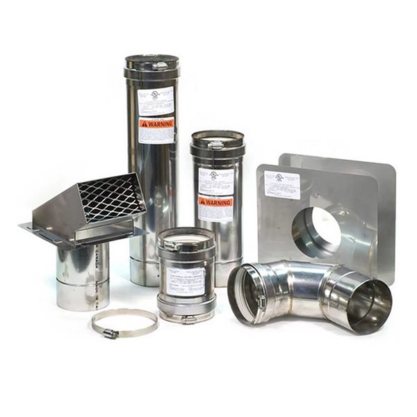 Eccotemp 4-in dia Horizontal Stainless Steel Water Heater Vent Kit