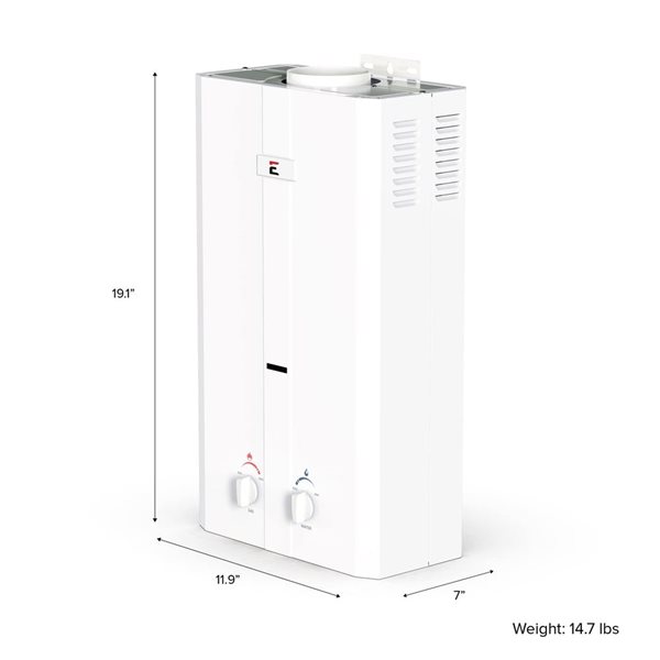 Eccotemp L10 3-gal/min 75,000 BTU Portable Outdoor Tankless Water Heater w/ Shower Set