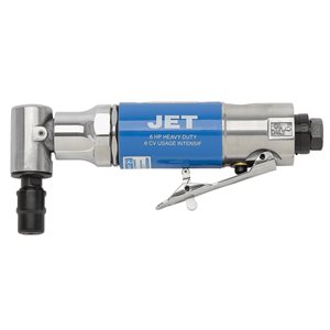 Meuleuse pneumatique à tête inclinée 90° JET ultra robuste 0,6 HP 1/4 po