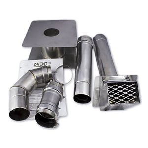 Eccotemp 3-in dia Horizontal Stainless Steel Water Heater Vent Kit