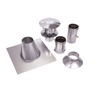 Eccotemp 4-in Vertical Stainless Steel Water Heater Vent Kit