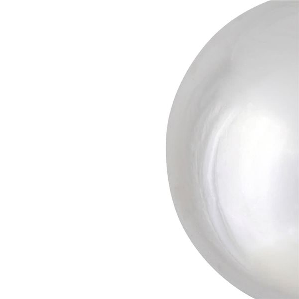 Vickerman 8-in Silver Shiny Ball Ornament