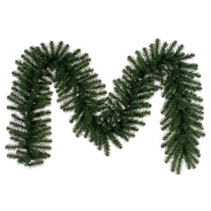 Vickerman 9-ft x 14-in Deluxe Sequoia Pine Unlit Christmas Garland w/ 280 PVC Tips