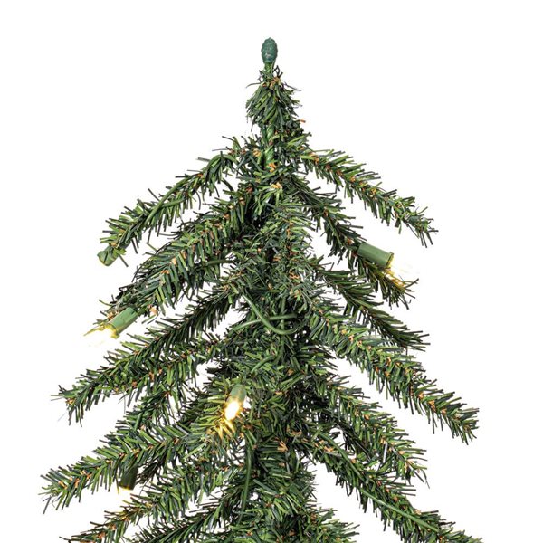 Vickerman 4-5-6-ft Natural Alpine Full Artificial Christmas Tree Set w/ 450 Warm White LED Lights - Set of 3