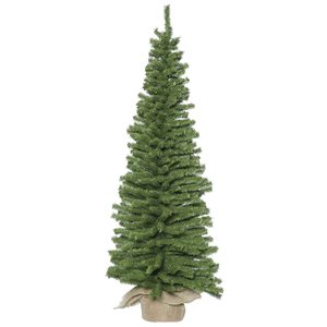 Vickerman 36 x 12-in Mini Pine Full Artificial Christmas Tree with 221 PVC Tips - Unlit