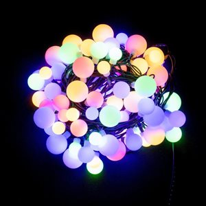 Vickerman 100 Multicoloured Indoor/Outdoor 3-Size Cherry Light Set