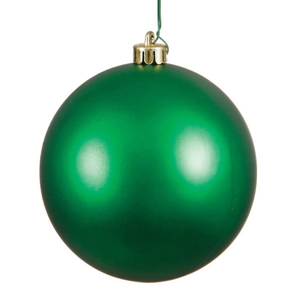 Vickerman 8-in Green Matte Ball Ornament