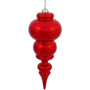 Vickerman 14-in Red Shiny Finial Ornament