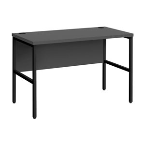 Bureau d'ordinateur contemporain Monarch Specialties 48 po en stratifié gris et métal noir