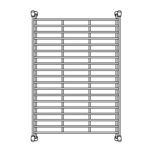 Grille flottante en acier inoxydable BLANCO pour éviers Precis 60/40, 50/50, CASCADE, 21, 24, 27 et 30 po