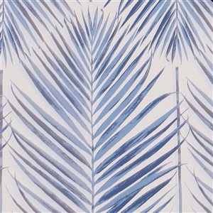 transform Blue Palm Leaves Peel and Stick Wallpaper - 30.75-ft²/Per Roll