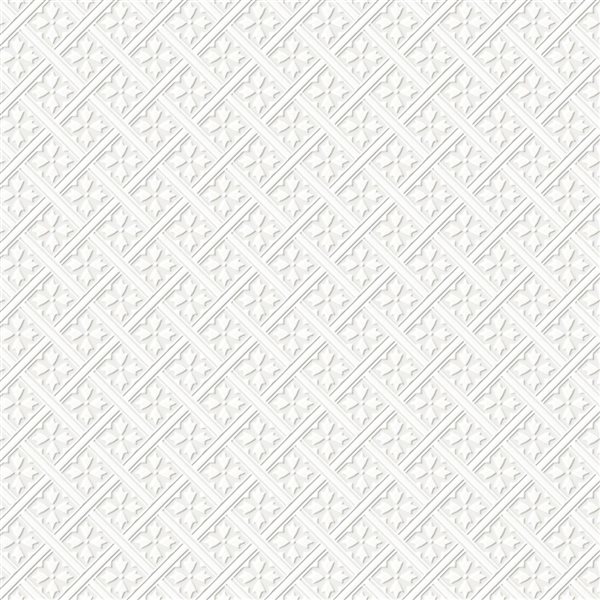 Laura Ashley Mr Jones Paintable White 56-ft² Unpasted Wallpaper