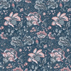 Laura Ashley Portia Dark Seaspray 56-ft² Unpasted Wallpaper