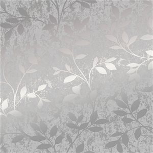 Superfresco Easy Milan Trail Silver and Grey Unpasted Wallpaper - 56-ft²/Per Roll