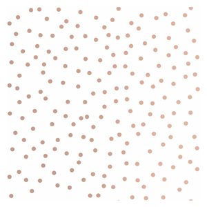 Boutique Confetti Rose Gold/White Polka Dot Removable Wallpaper - 56-ft²/Per Roll