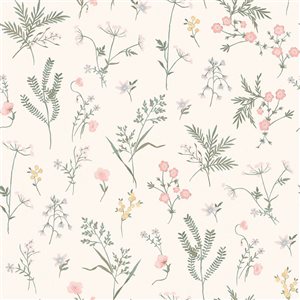 Laura Ashley 20.5-in W Coral Pink Crosswell Unpasted Wallpaper - 56-ft²