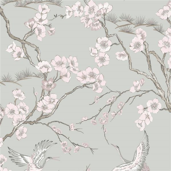 Transform Heron Grey 30.75-ft² Peel and Stick Wallpaper