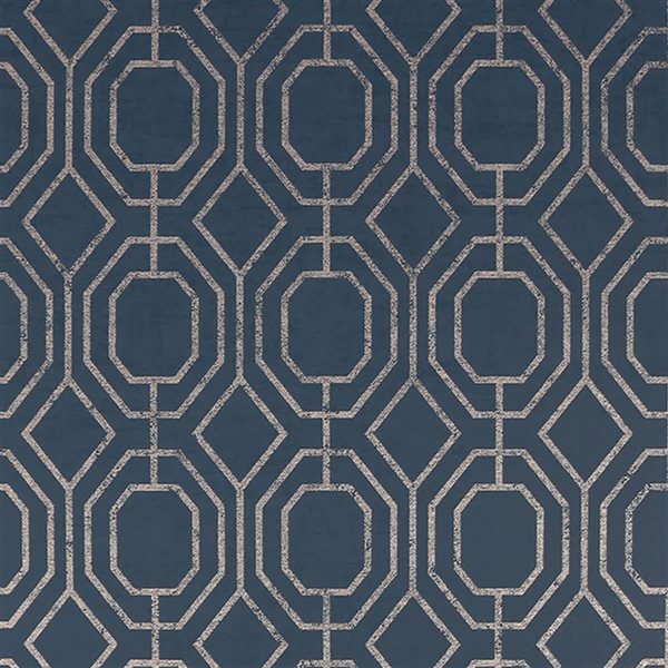 Transform Geo Navy 30.75-ft² Peel and Stick Wallpaper