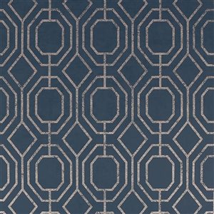 Transform Geo Navy 30.75-ft² Peel and Stick Wallpaper