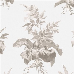 Laura Ashley Narberth Dove Grey 56-ft² Unpasted Wallpaper