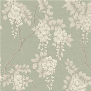 Transform Wisteria Sage 56-ft² Unpasted Wallpaper