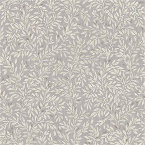 Next Ditsy Leaf Grey 56-ft² Unpasted Wallpaper