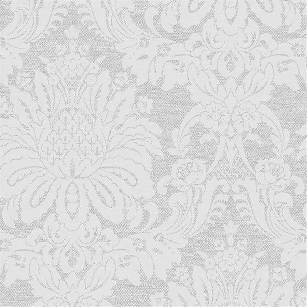 Boutique Vogue Dove Grey Unpasted Wallpaper - 56-ft²/Per Roll