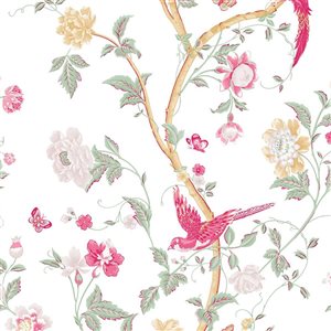 Laura Ashley Summer Palace Peony 56-ft² Unpasted Wallpaper