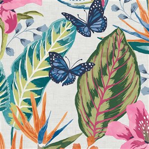 Envy 20.5-in W Multicolour Eden Day Removable Wallpaper - 56-ft²