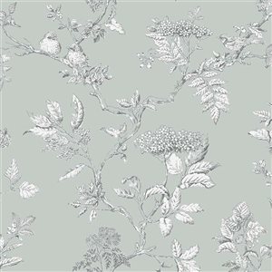 Laura Ashley Elderwood Sage 56-ft² Unpasted Wallpaper