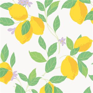 Envy 20.5-in W Yellow/Green Feeling Fruity Fresh Removable Wallpaper - 56-ft²