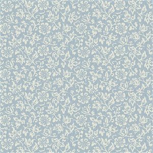 Joules Sweet Alyssum Pale Seaspray Blue 56-ft² Unpasted Wallpaper