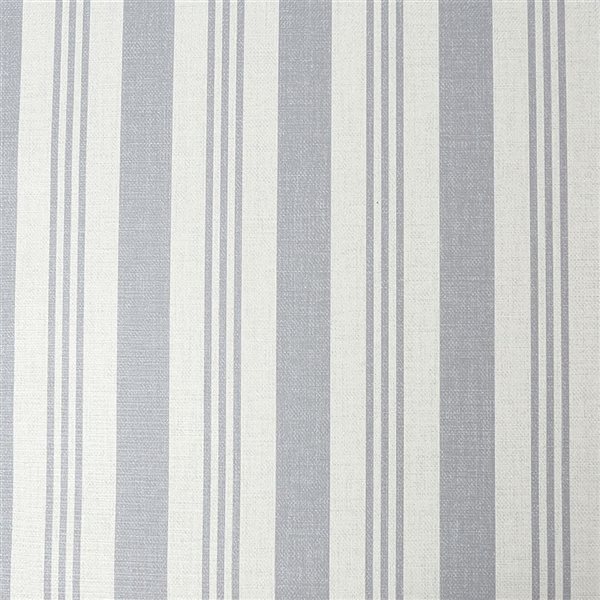 Superfresco Soft Ticking Stripe Slate Grey 56-ft² Unpasted Wallpaper