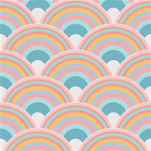 Papier peint amovible Curve Sky Envy multicolore 56-pi² non encollé