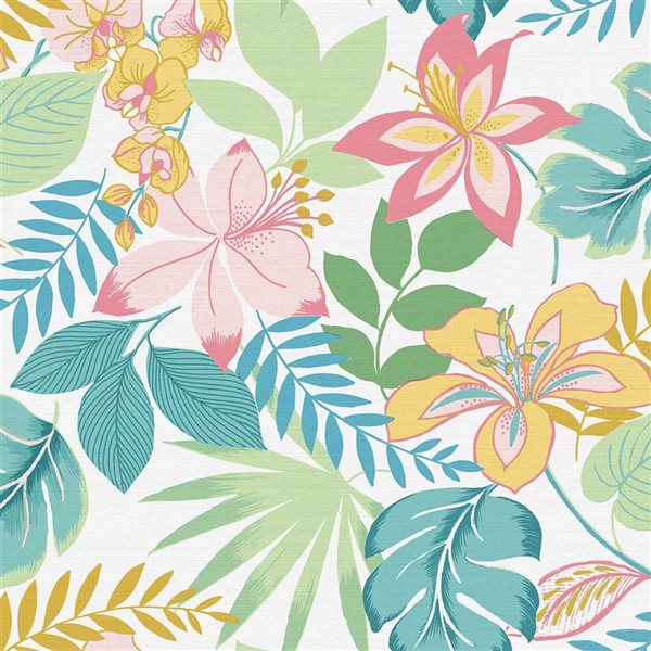 Envy So Exotic Day 56-ft² Removable Unpasted Wallpaper