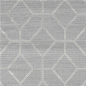 Boutique Asscher Geo Beige Removable Wallpaper - 56-ft²/Per Roll