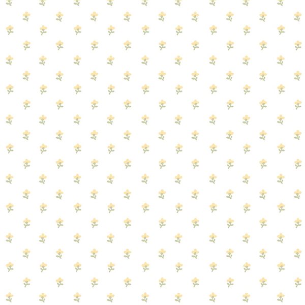 Laura Ashley Wood Violet Ochre Yellow 56-ft² Unpasted Wallpaper