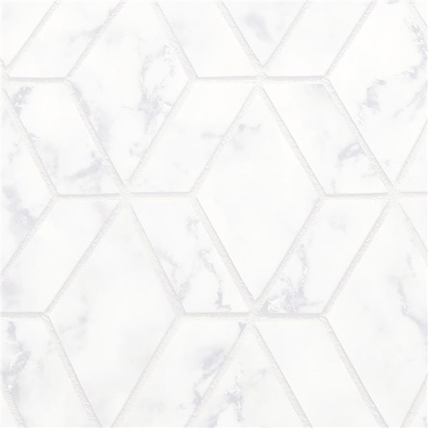 transform White/Grey Marble Geo Peel and Stick Wallpaper - 30.75-ft²/Per Roll