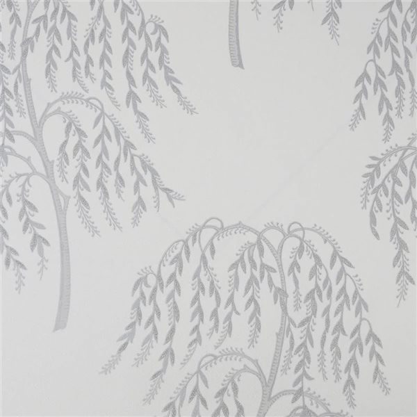 Superfresco Easy Willow Tree Silver Unpasted Wallpaper - 56-ft²/Per Roll