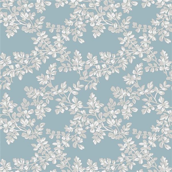 Laura Ashley Burnham Pale Seaspray 56-ft² Unpasted Wallpaper