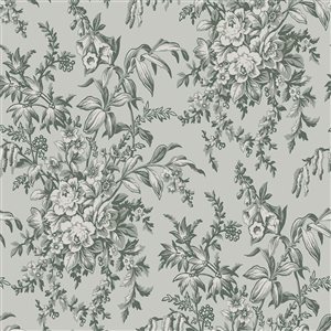 Laura Ashley Picardie Sage 56-ft² Unpasted Wallpaper