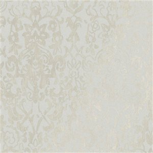 Next Majestic Gold Metallic Damask Textured Unpasted Wallpaper - 56-ft²